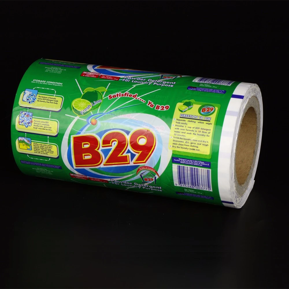 Multi-color printing washing powder packaging film