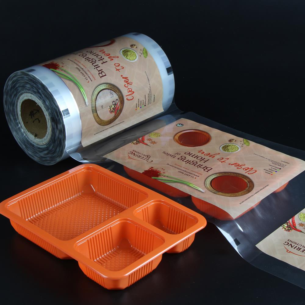 Food packaging film to go boxes