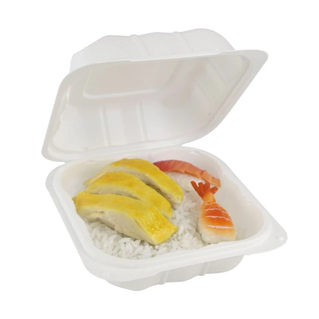 6x6 Inch Hinged To-Go Kontejneri za hranu FDA Ocjena hrane