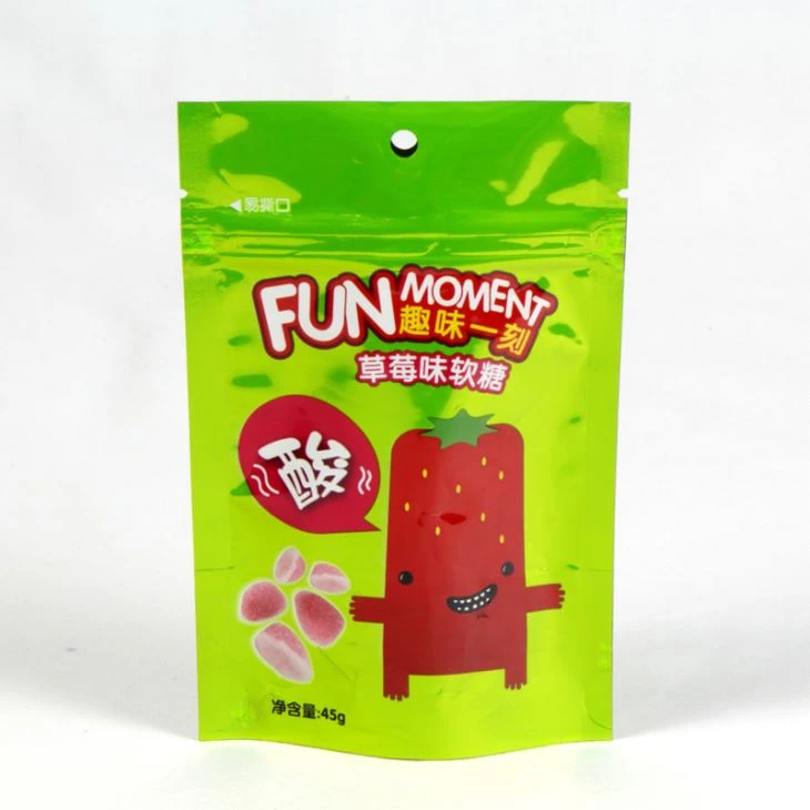 Recyclable Doypack Stand Up Zipper Pouch For Food Packaging