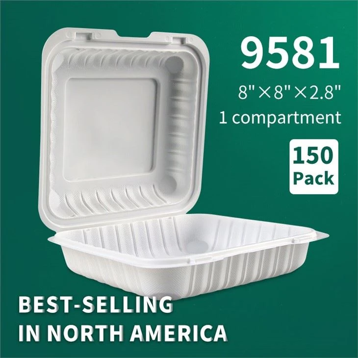 YR9581 America Hot Sale jednokratna preklopna posuda za hranu za mikrovalnu pećnicu sa šarkama za ručak