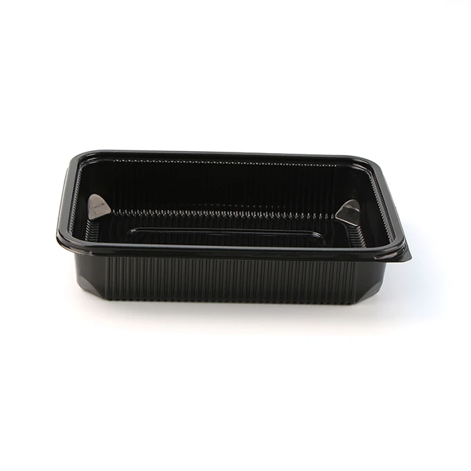 Black Meal Prep Food Box
