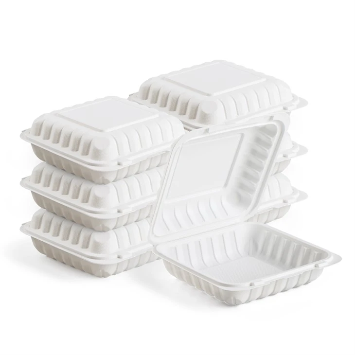 Okrugle plastične posude za hranu za poneti